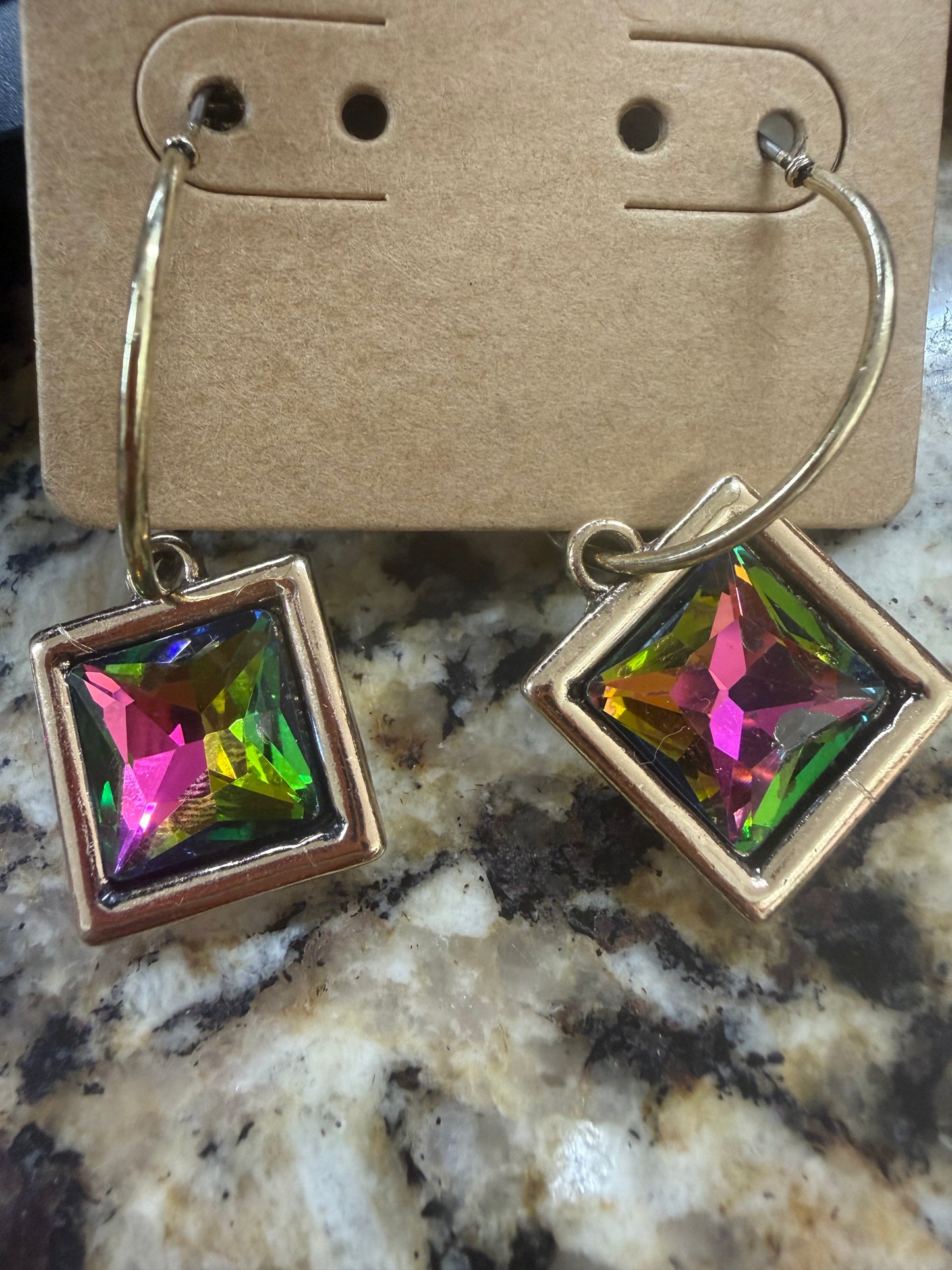 Chrystal Chicklet Earrings