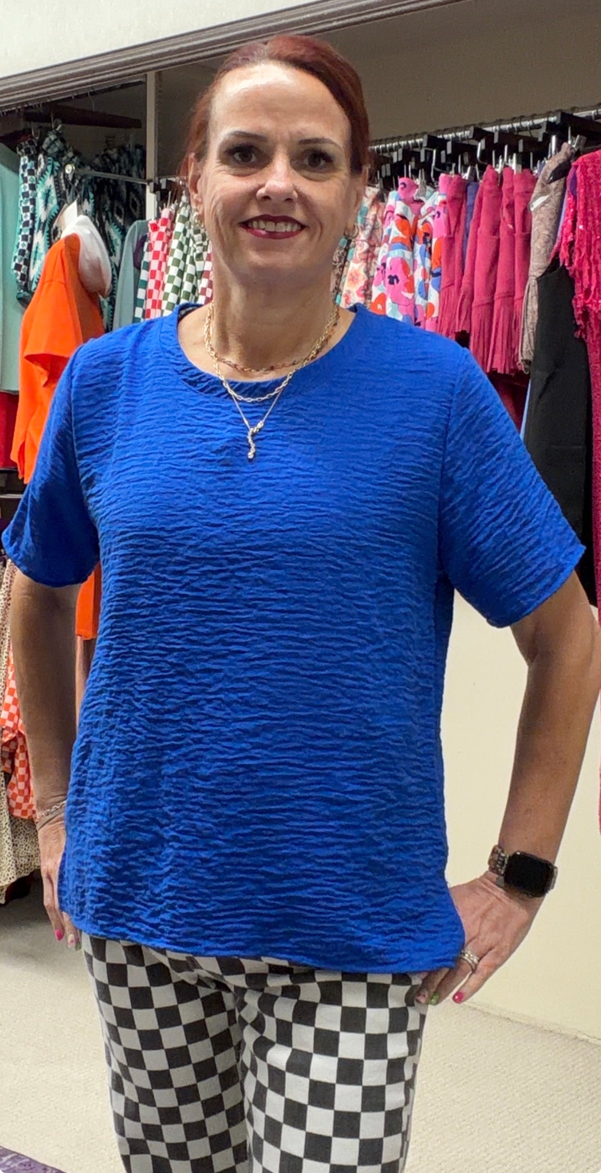 womens short sleeve blouse