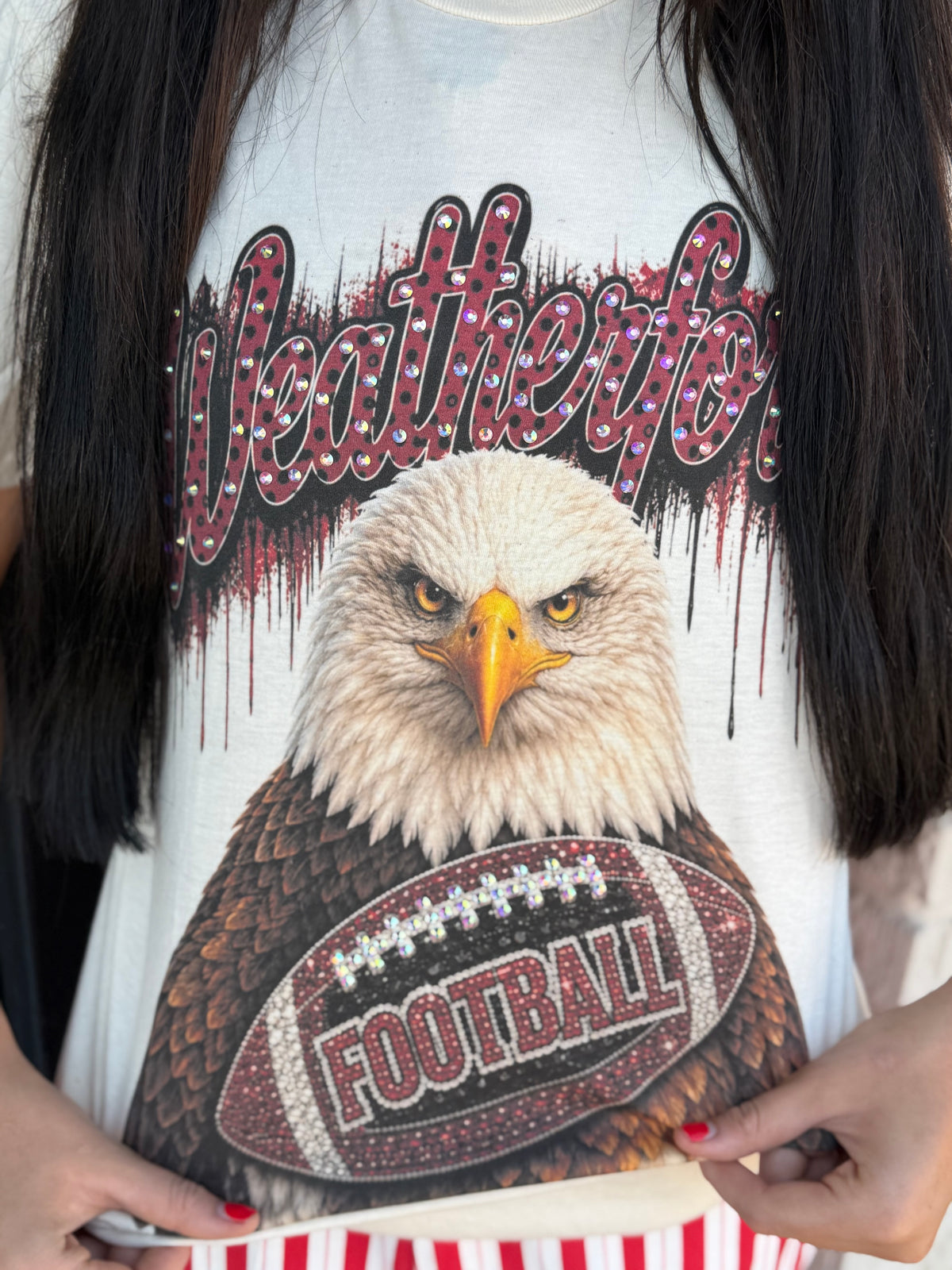 Eagles Bling Football T