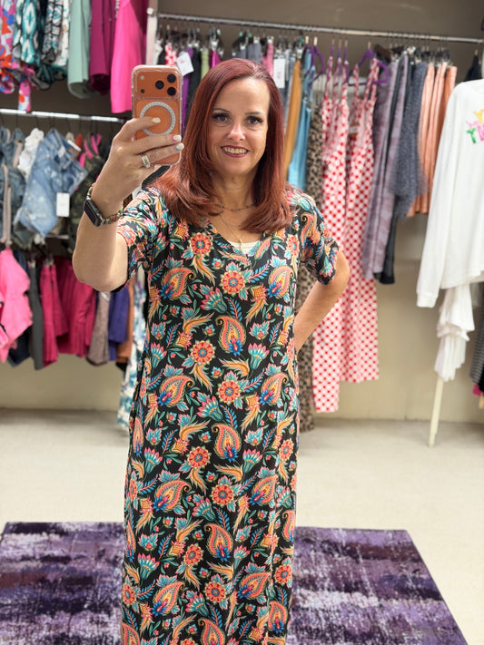Sterling Kreek Painted Bloom Maxi Dress
