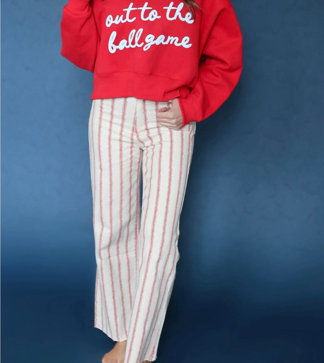 Poppy and Pine Baseball Denim