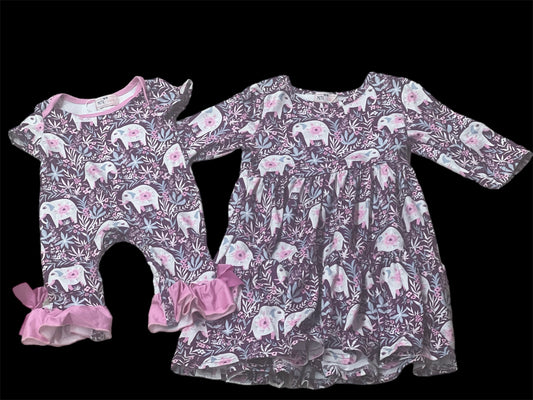 Pete + Lucy Ellie Elephant Romper