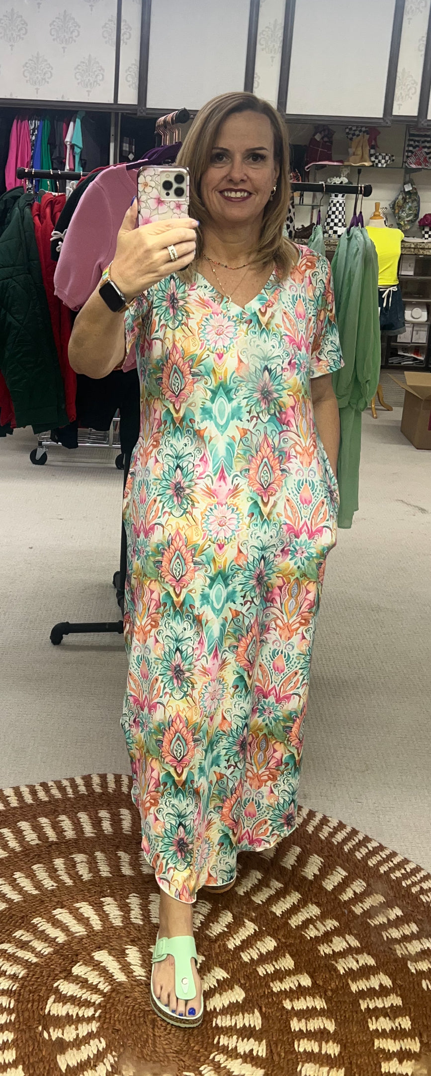 Sterling Kreek Pink Skies Maxi Dress