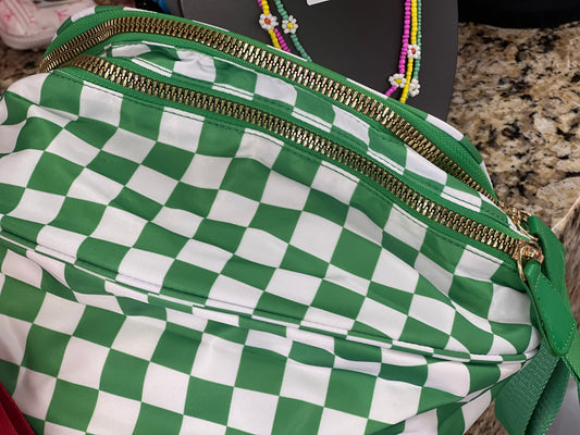 Oversized Checkered Bum Bag