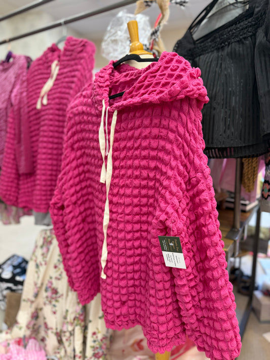 Hot pink sweatshirt