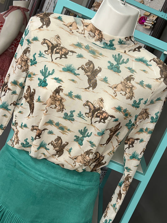 Reg & Curvy Sterling Kreek Chisolm Trail Top