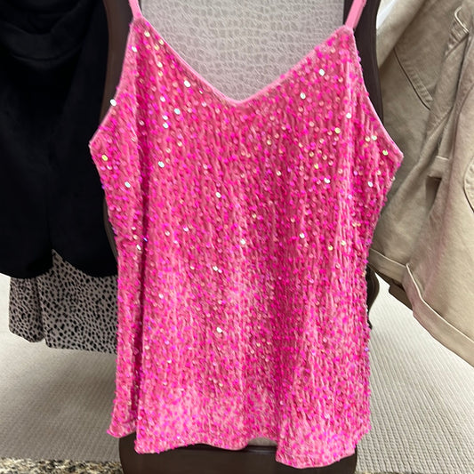 Regular Sequin Spaghetti Strap Tank