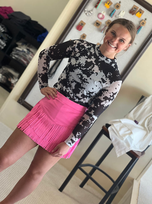 Sterling Kreek Cow Town Mesh Top