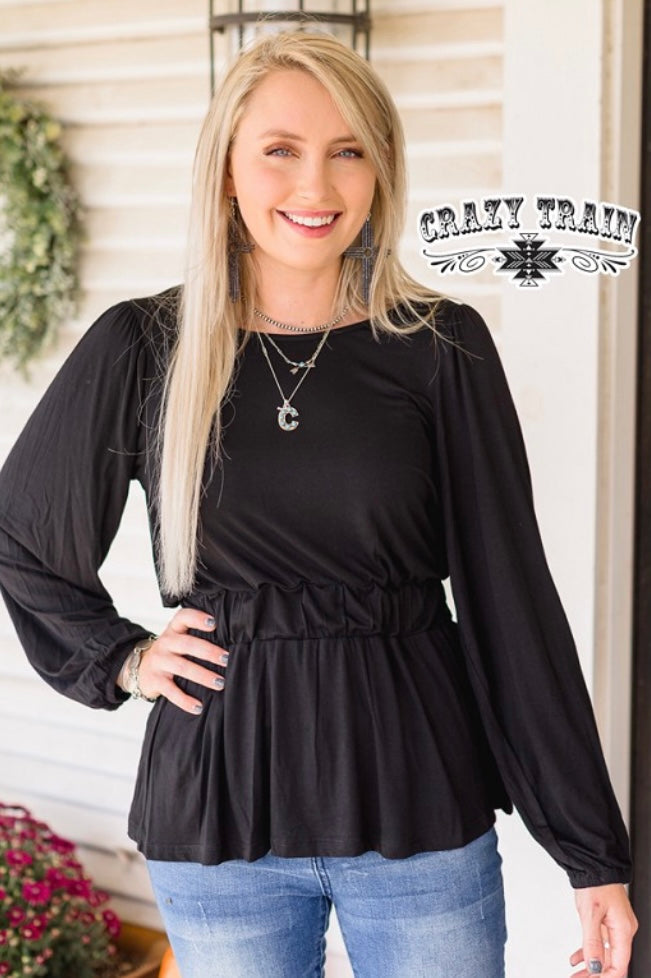 Curvy Crazy Train Better In Black Top