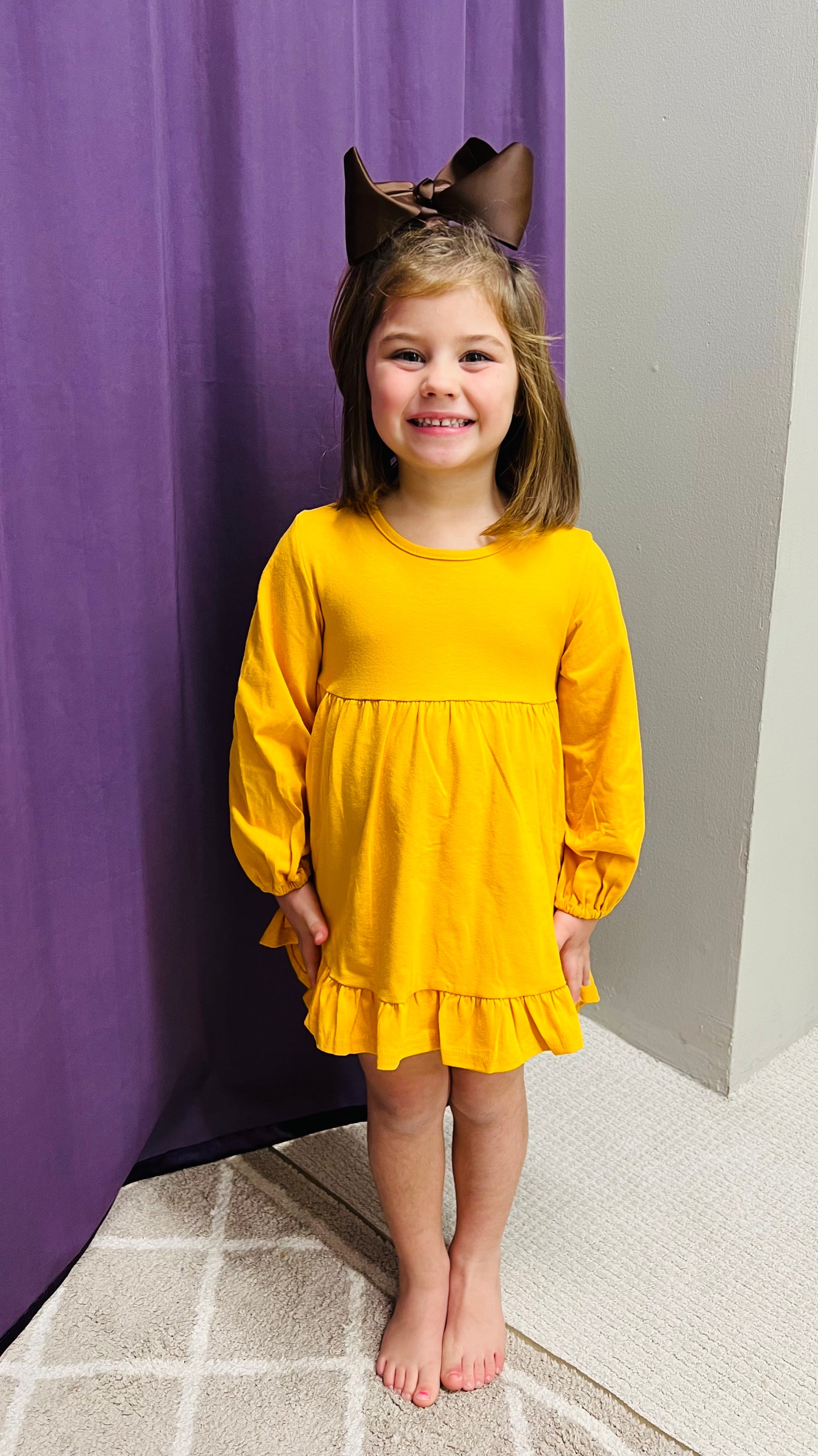 Girls Honeydew Ruffle Girl Dress