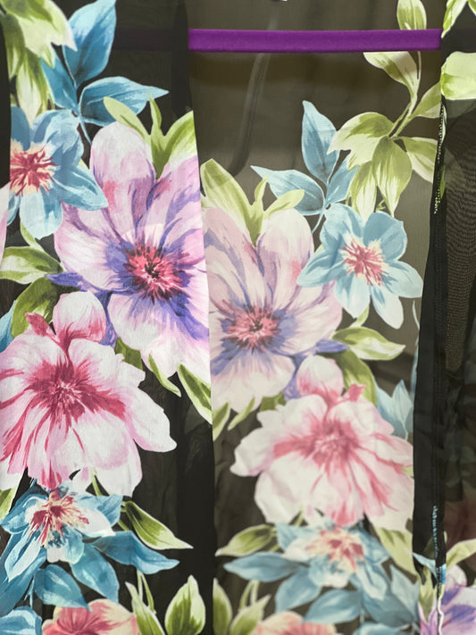 Reg & Curvy Sheer Floral Kimono