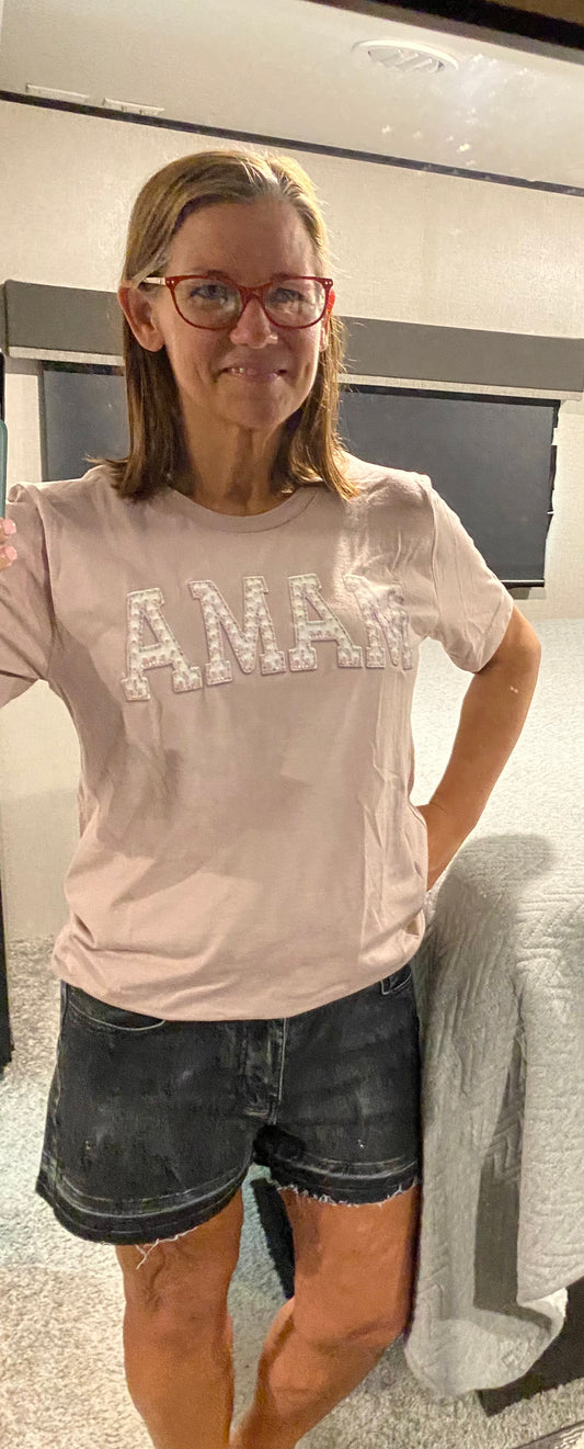 MAMA TShirt (Heather Pink Color)
