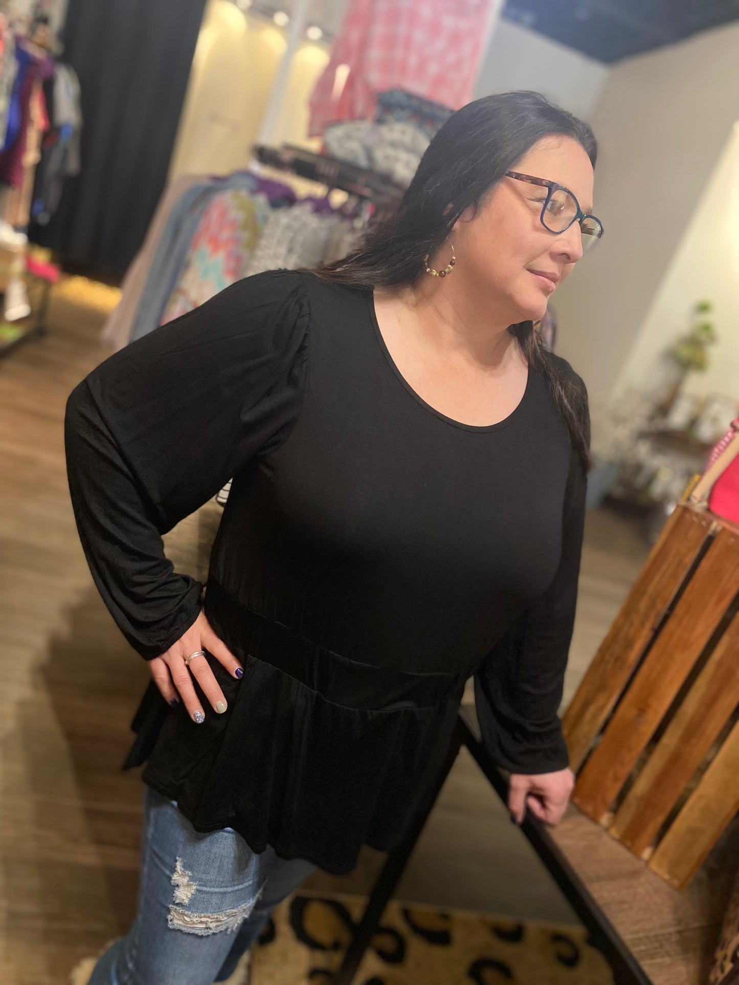 Curvy Crazy Train Better In Black Top