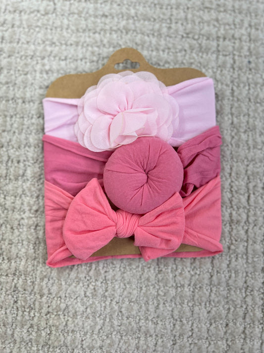 Girls Little Trendy 3 piece Head Wrap Set- Assorted Colors