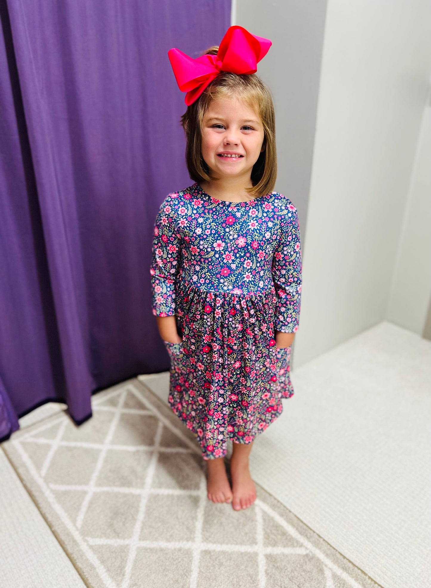 Girls Pocket Twirl Dress