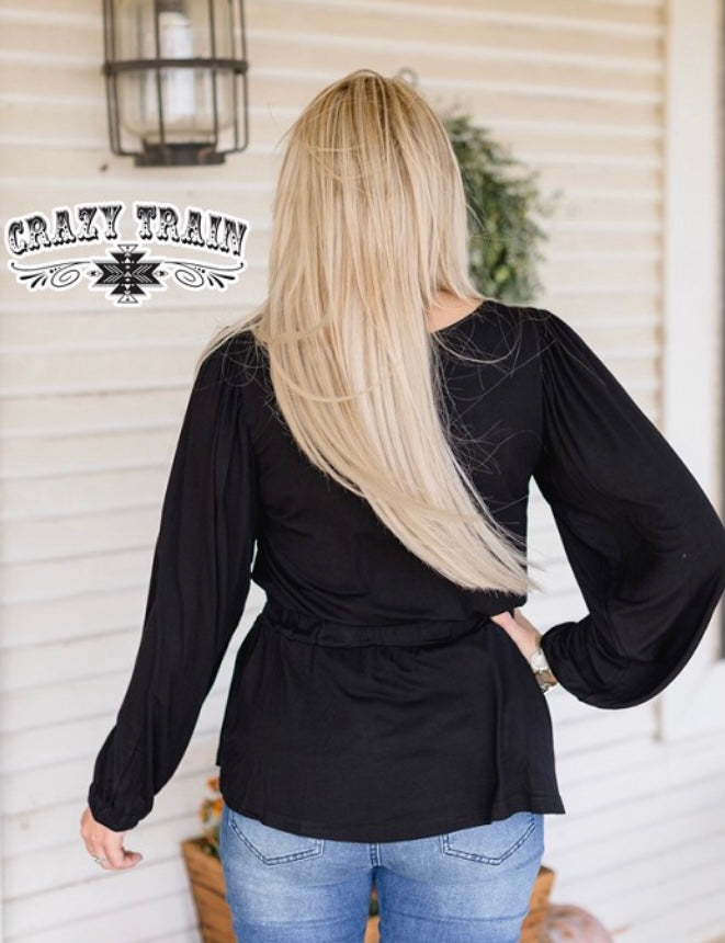 Curvy Crazy Train Better In Black Top