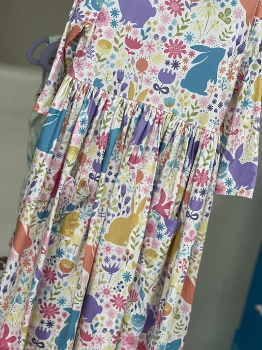 Girls Mila & Rose Pocket Twirl Dress