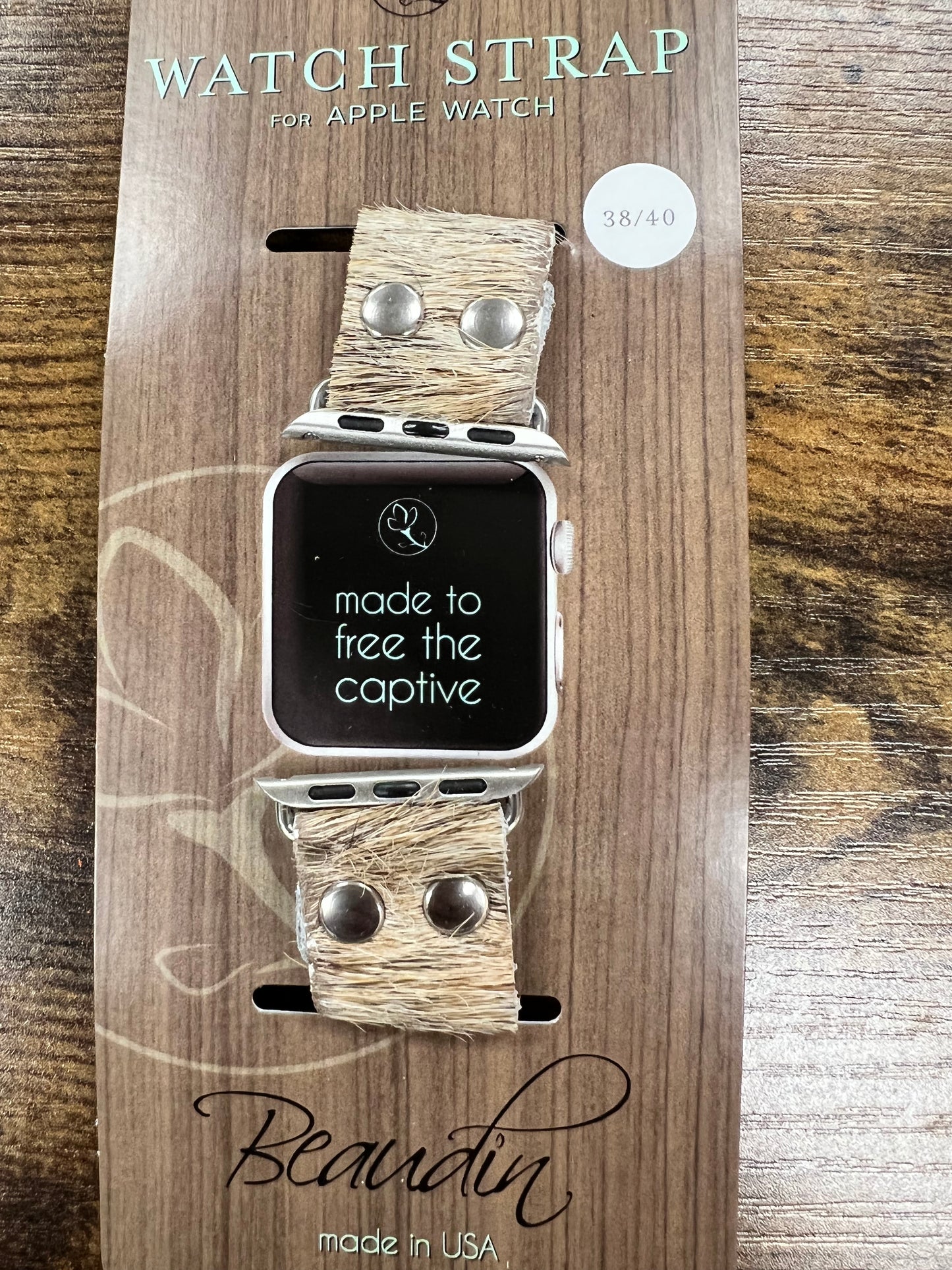 Beaudin Apple Watch Bands Hair on Hide
