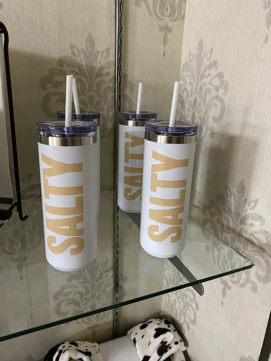SALTY Tumbler w/ Straw
