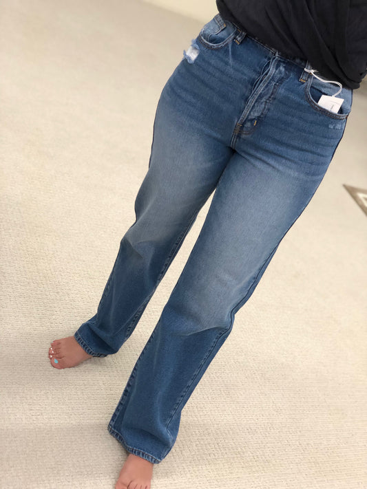 Cello Super High Rise Dad Jean