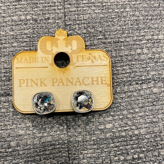 Pink Panache Stone on Setting Stud Earrings
