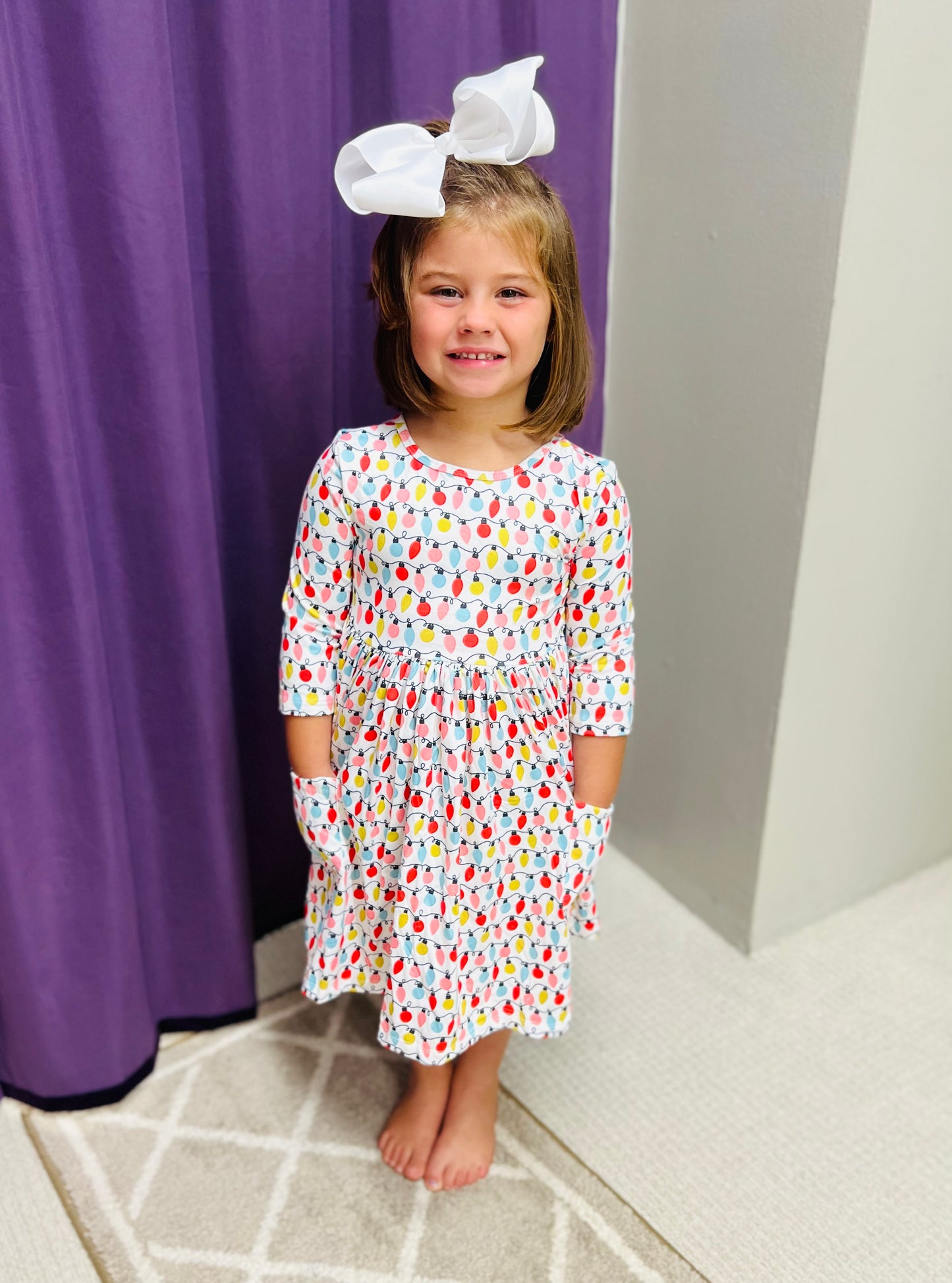 Girls Pocket Twirl Dress