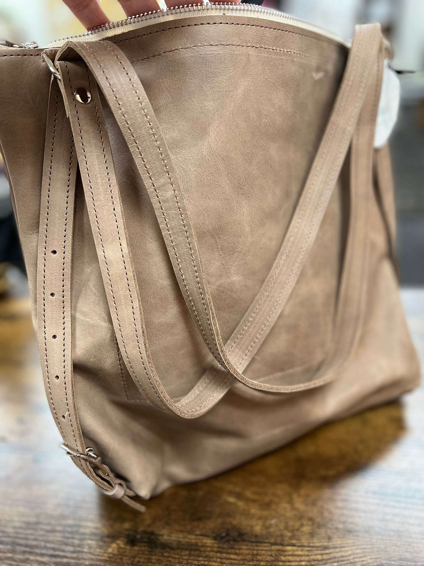 Beaudin Repurposed Becka Brindle Backpack