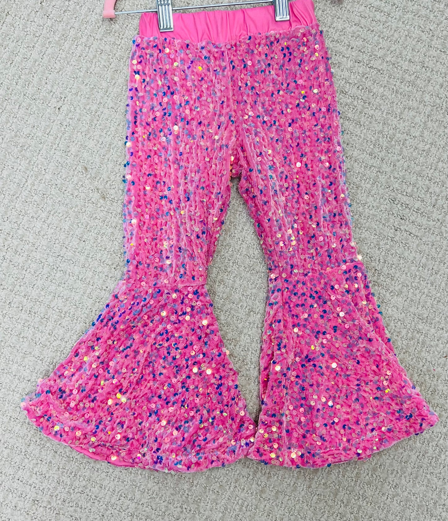 Girls Sequin Bell Pants