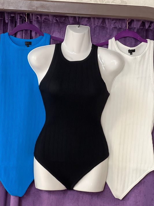 Regular Trend:notes Sleeveless Racerback Bodysuit