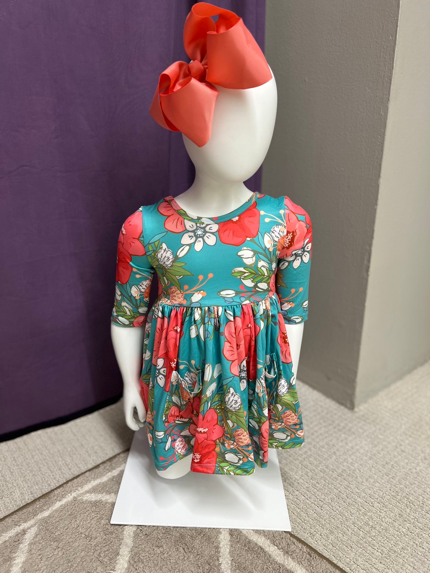 Girls Pocket Twirl Dress