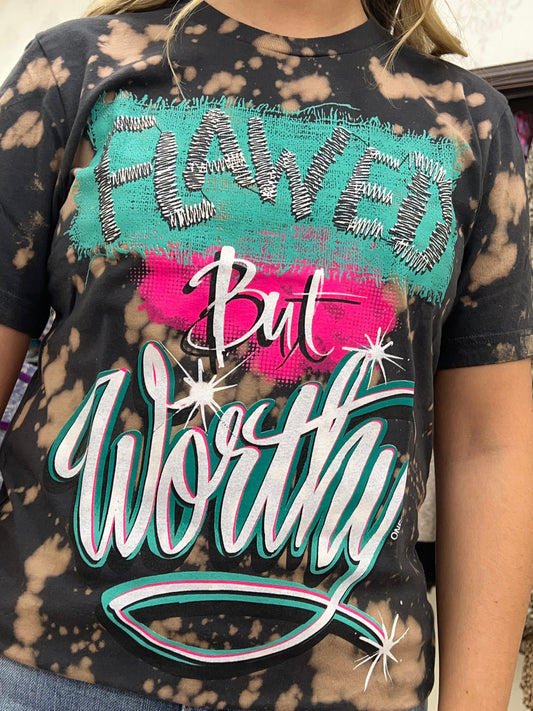 One24 Reg & Curvy Flawed But Worthy Tee