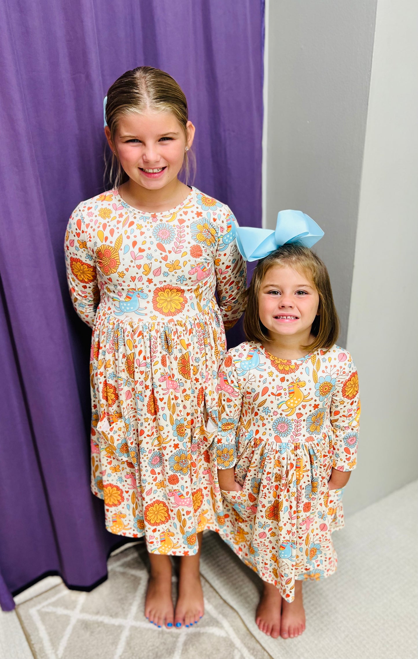 Girls Pocket Twirl Dress