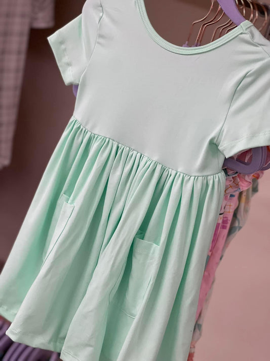 Girls Mila & Rose Pocket Twirl Dress & Bodysuit