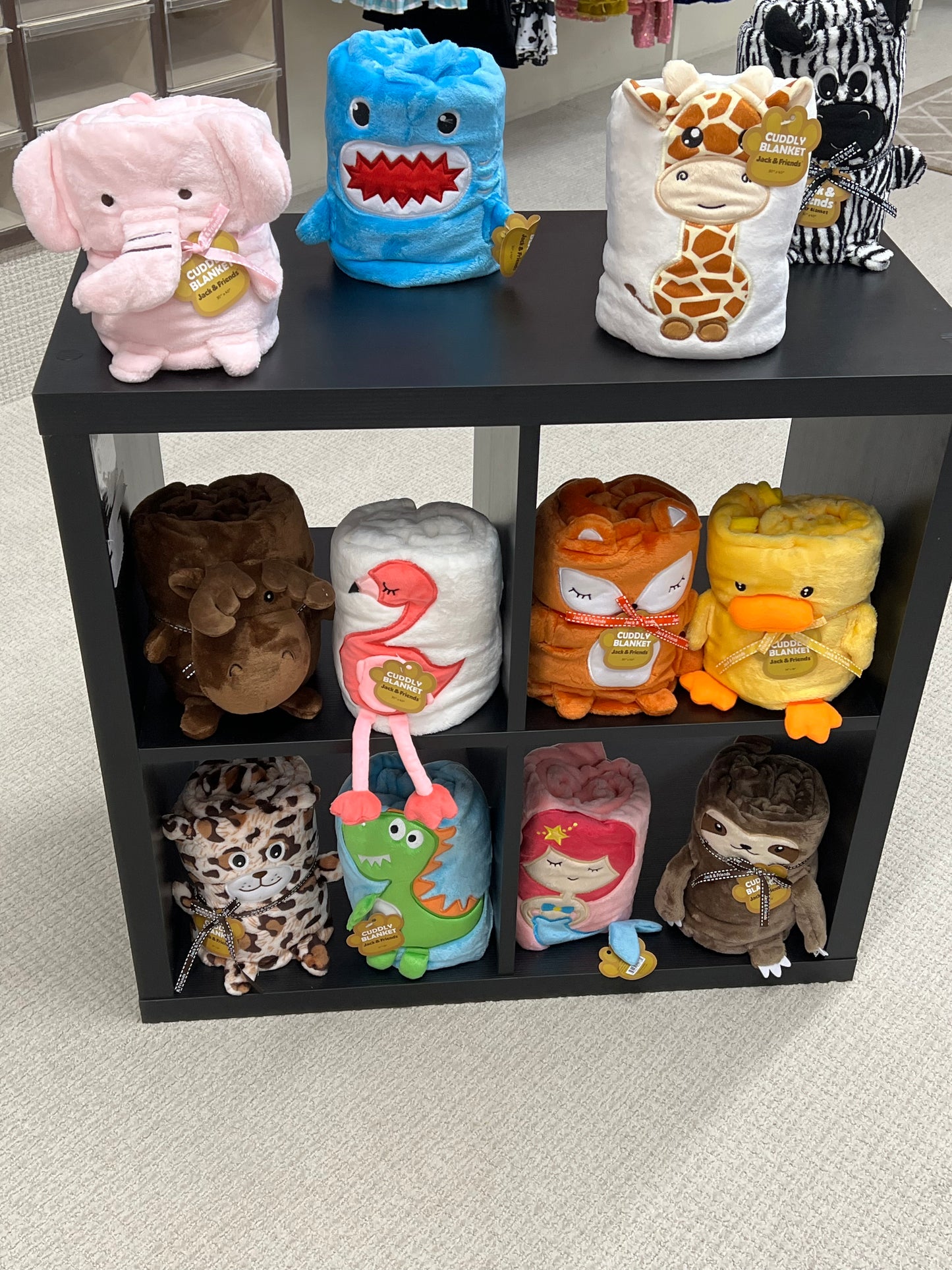 Girls or Boys Plush Character Blankets
