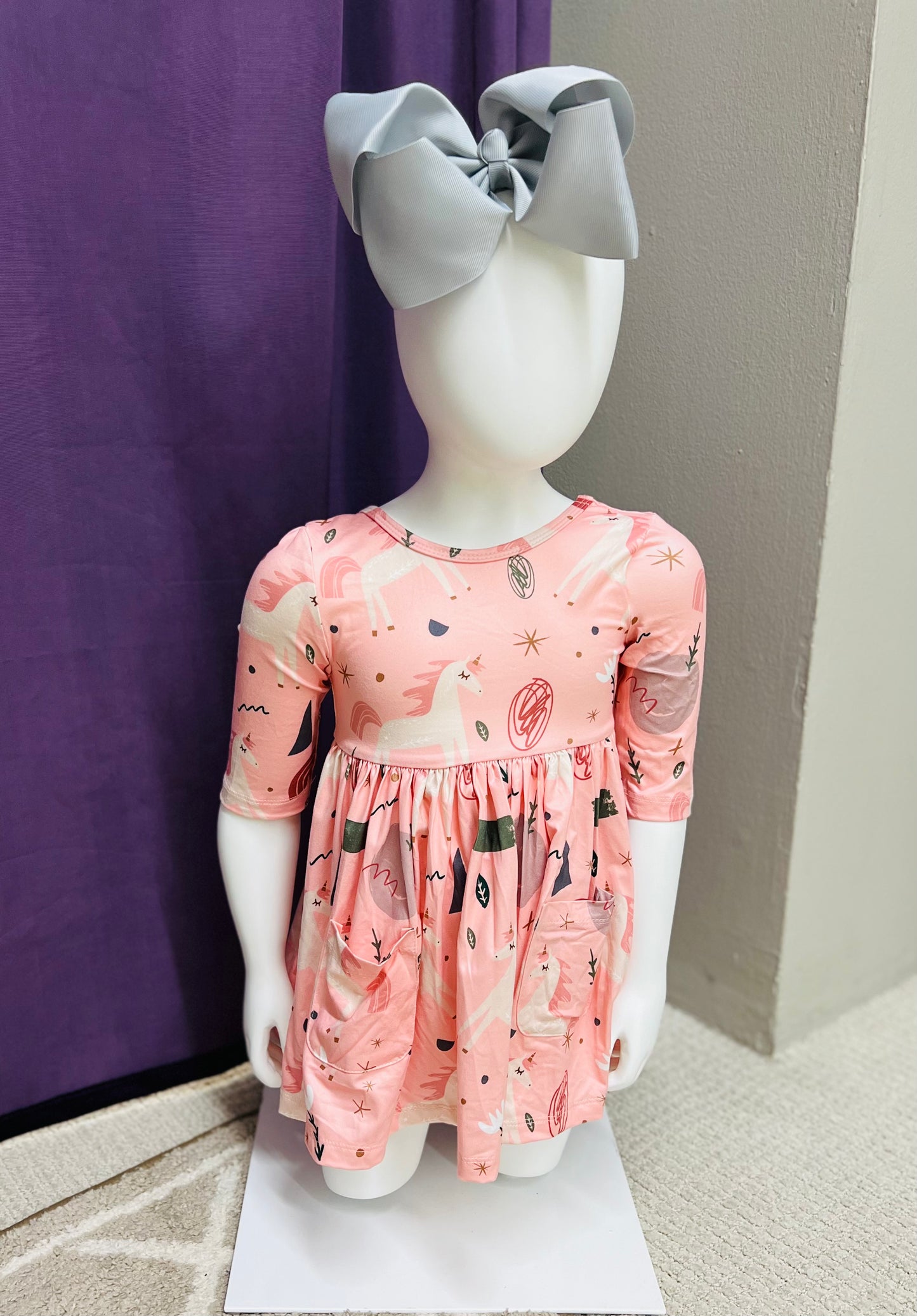 Girls Pocket Twirl Dress